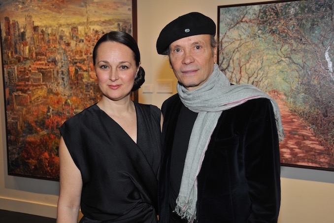 This is my beautiful wife Emilia and I at one of my exhibit openings here in Toronto at Berenson Fine Art