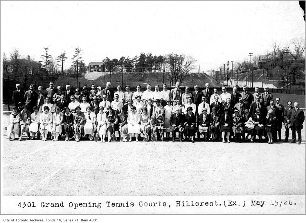 1926 - may 15 - Grand opening, tennis courts, Hillcrest