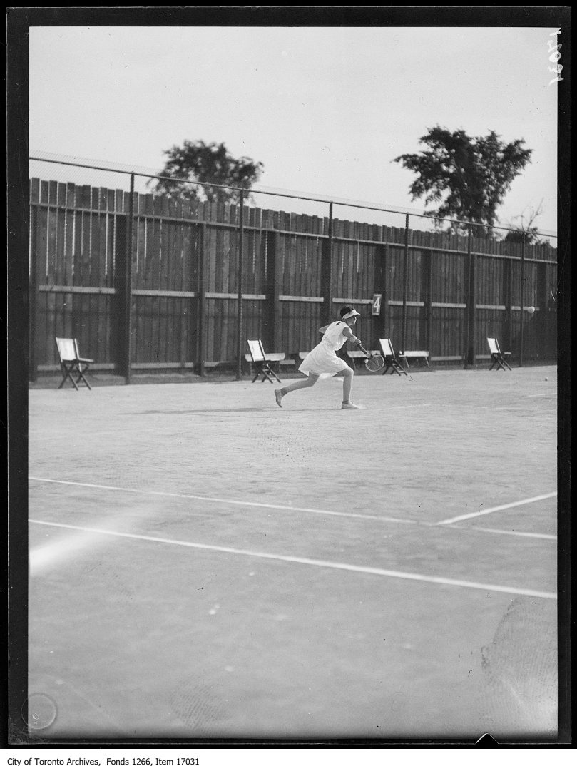 1929 Toronto Cricket Club Miss Beatrice Symons on tennis