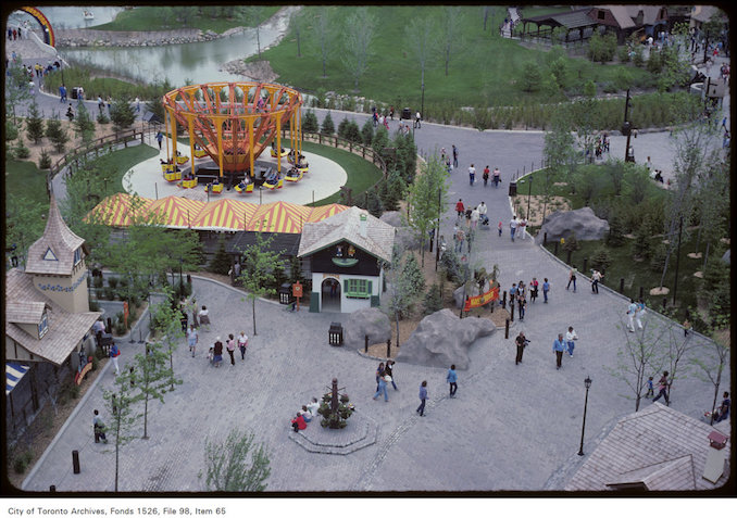 1981 - june 8 - Overhead view of grounds at Canada's Wonderland copy