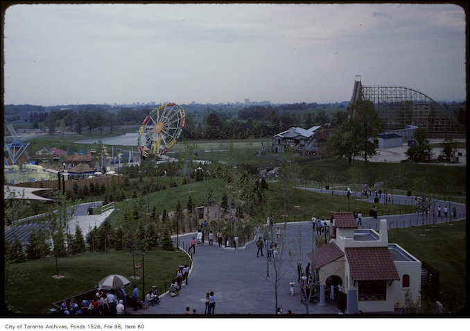 1981 - june 8 - Overhead view of grounds at Canada's Wonderland