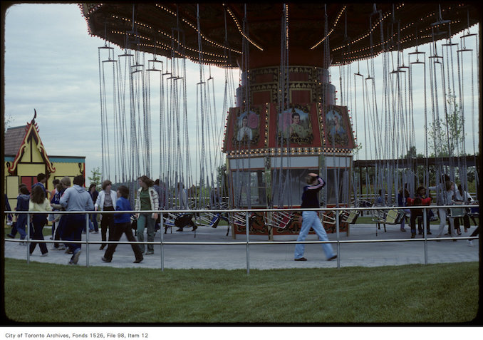 1981 - june 8 - View of swing carousel at Canada's Wonderland