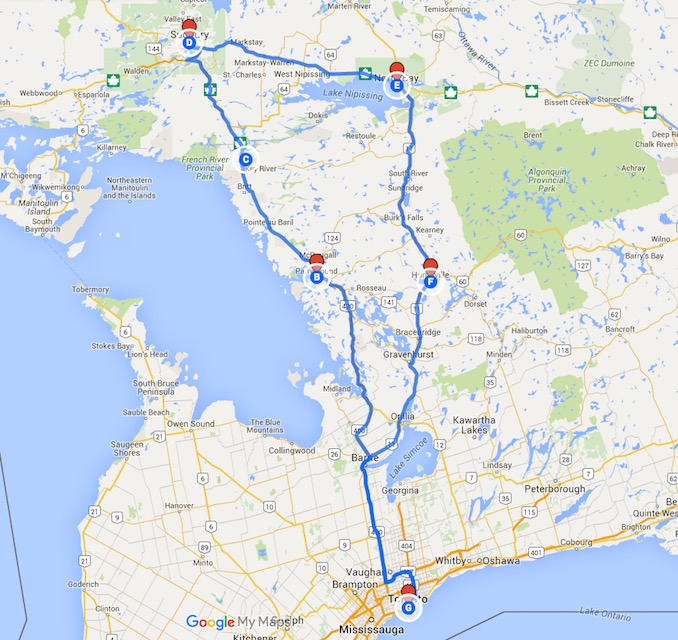 3-Day Road trip - Ontario Road Trip