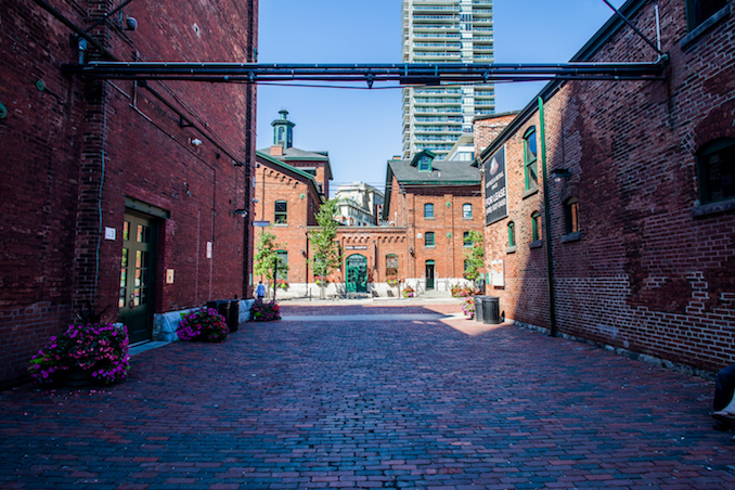 distillery district in Toronto