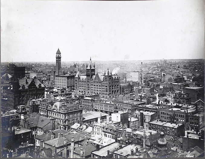 Aerial image of Toronto Settlement Photographs