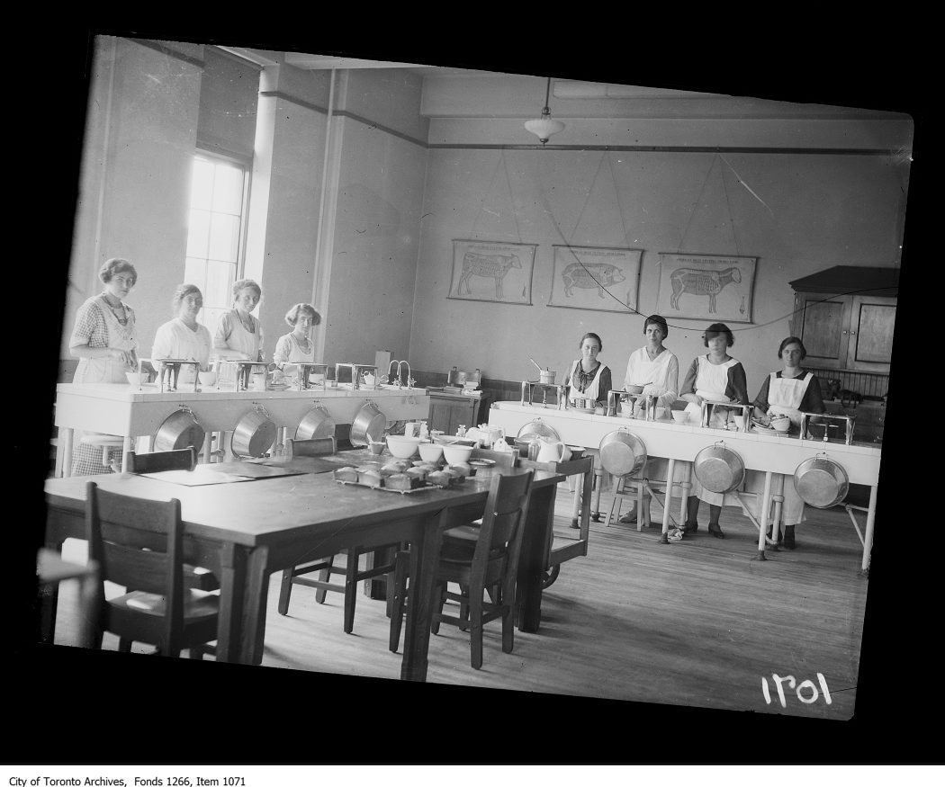 Central Technical School, view of cooking class. - July 11, 1923