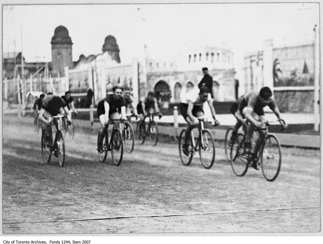 1926 - Finish of bicycle race, CNE