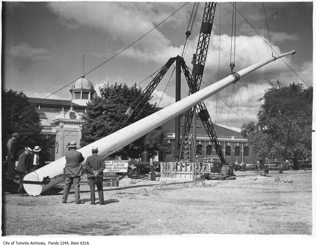 1930? - CNE flagpole raising