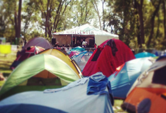 Campsite at Camp Wavelength 2016