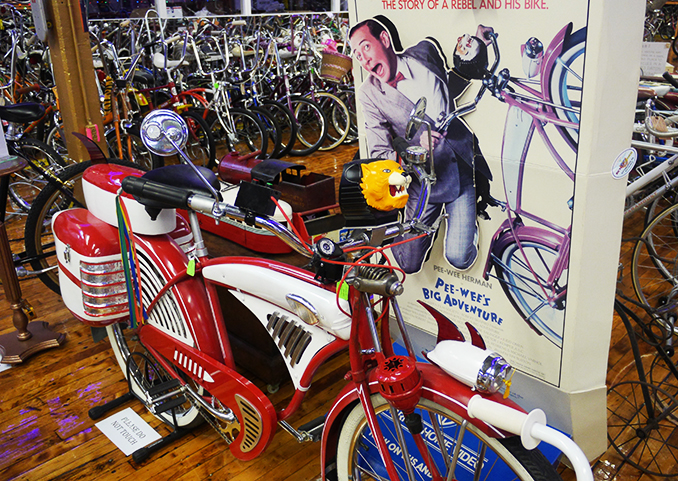 Pee Wee Herman's Bike at the Bicycle Heaven Museum - American Road Trip