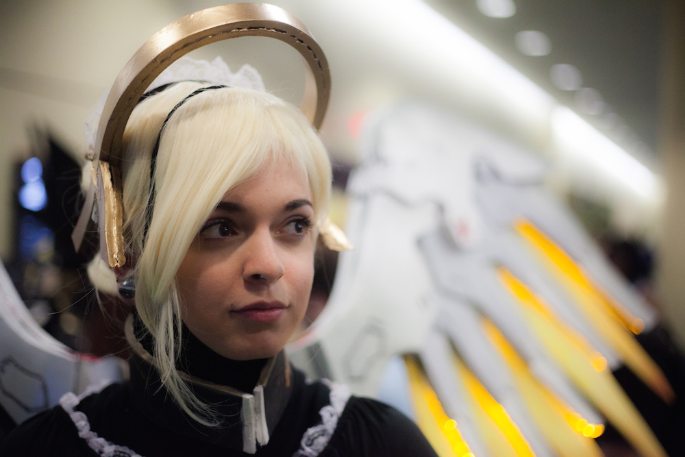 Mercy from Overwatch cosplay photographs