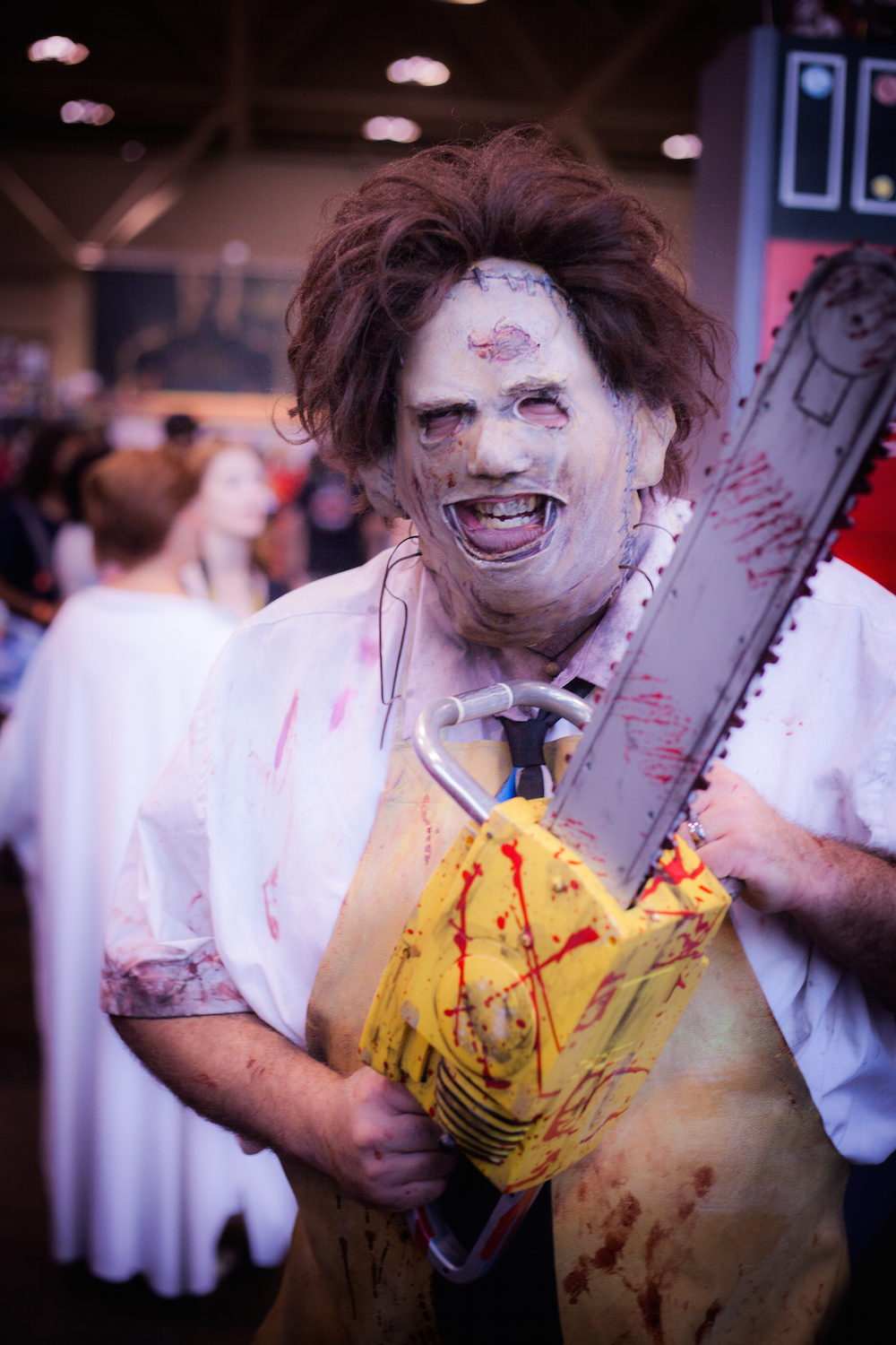 Leatherfce from Texas Chainsaw Massacre cosplay photographs