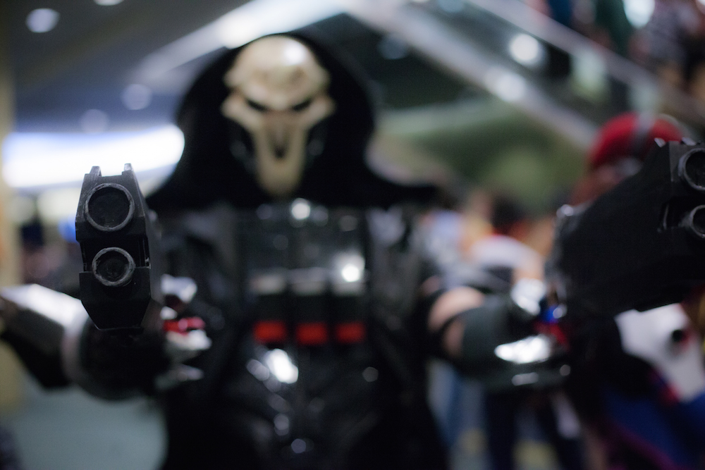 Reaper from Overwatch cosplay photographs