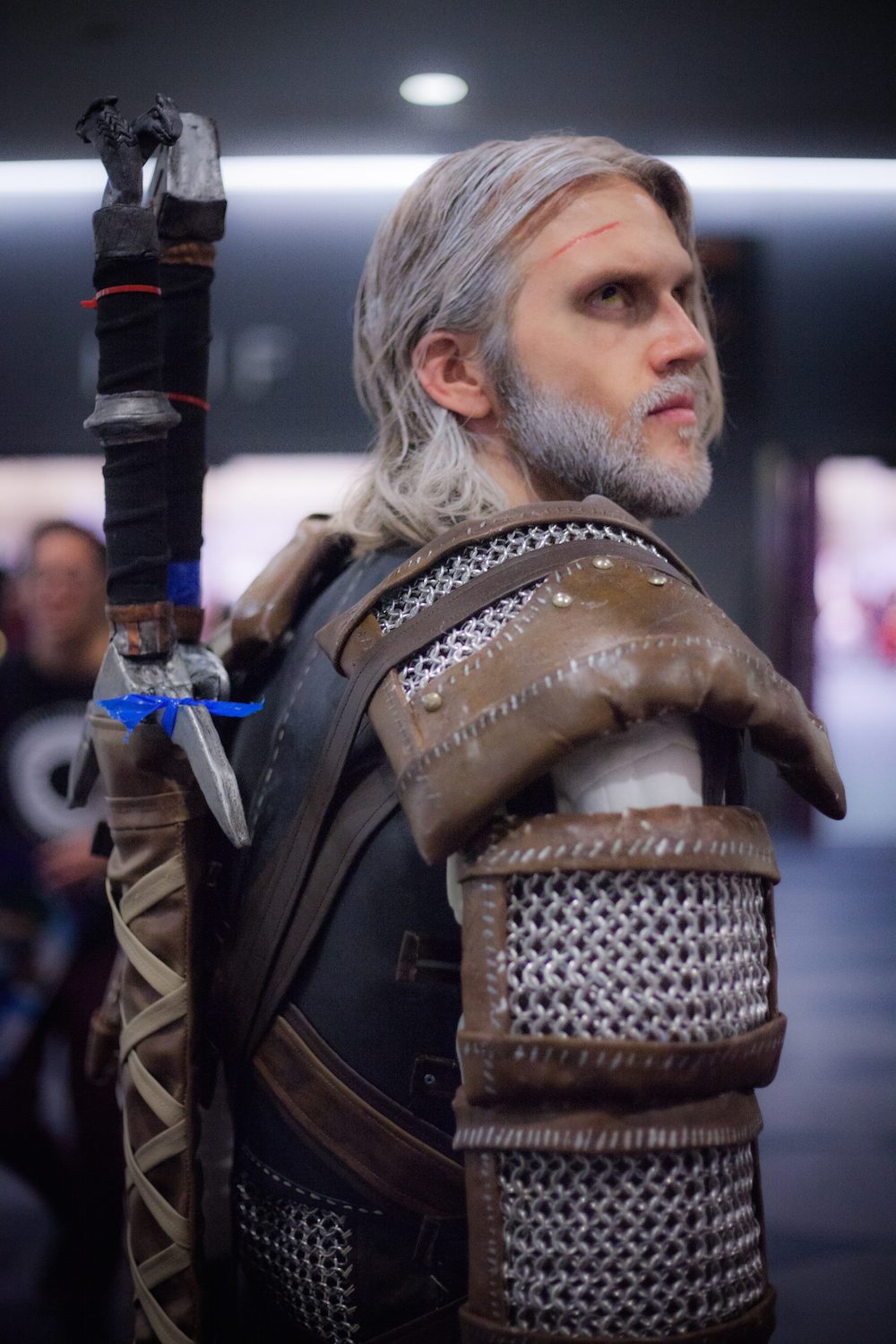 Geralt from The Witcher cosplay photographs