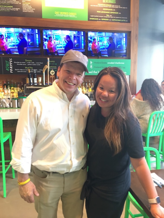 Paul Wahlberg at Wahlburgers in Toronto