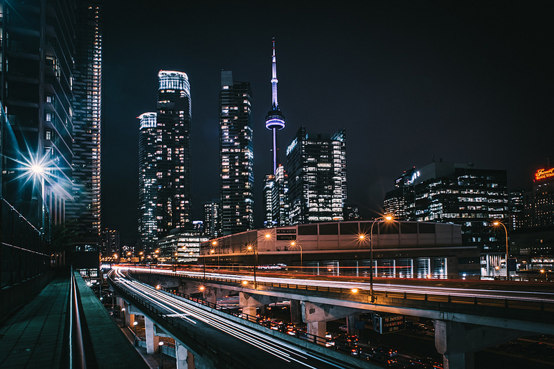 Toronto at Night" by Toronto Photographer Hannah Jor