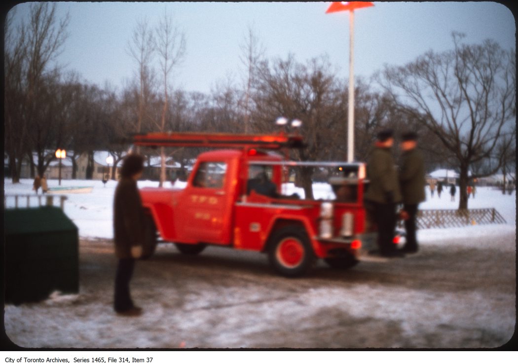 1970? - Small fire truck [?] on Island