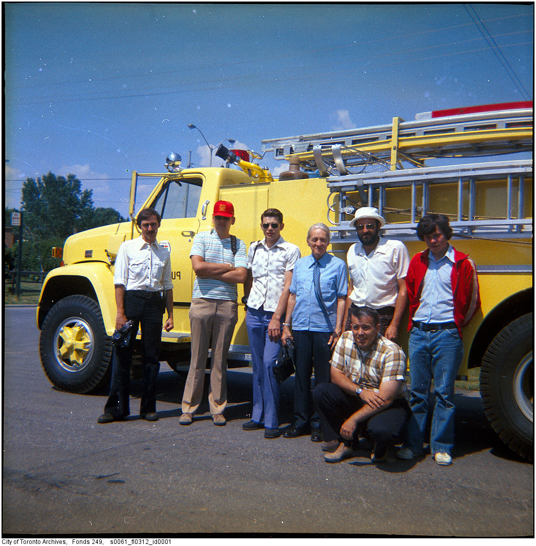 1977 - Scarborough Fire Department canteen truck and men 2