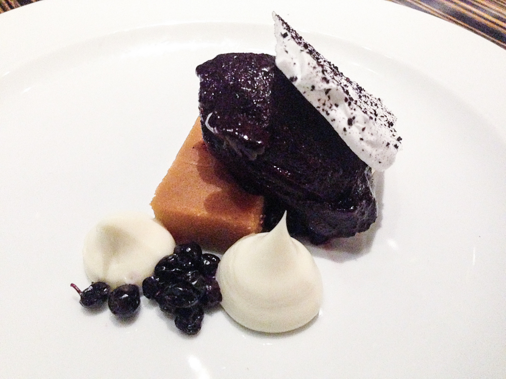 white chocolate brownie with a skyr ganache - Icelandic Cuisine