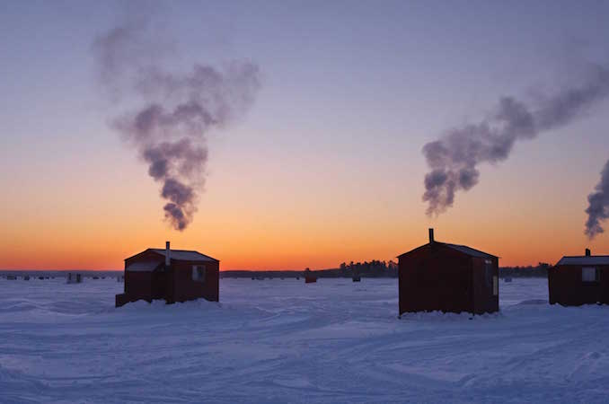 ice fishing - Ontario Winter Destinations