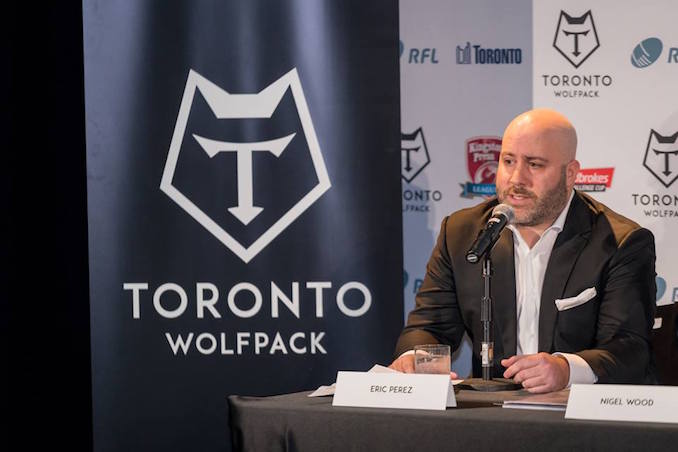 Eric Perez CEO Toronto Wolfpack Rugby Team