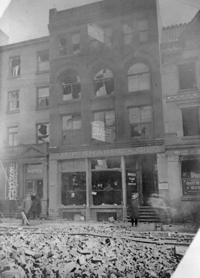 1904 - ay St., e. side, betw. Wellington & Melinda Sts., showing shop of H. F. Sharpe & Co., photographic goods.