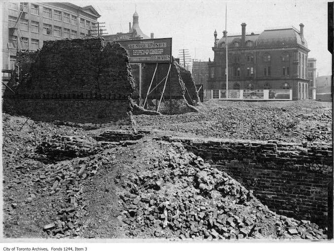 1906 - 1904 fire ruins, Front Street. 