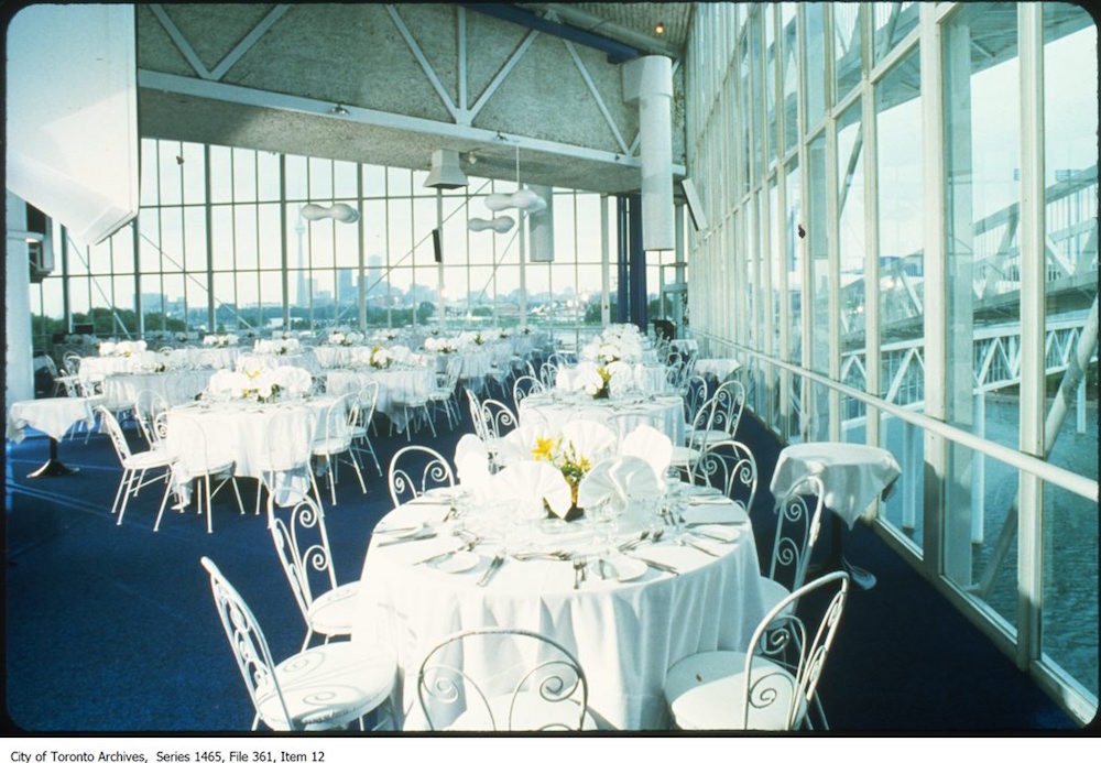 Inside one of the pods at Ontario Place