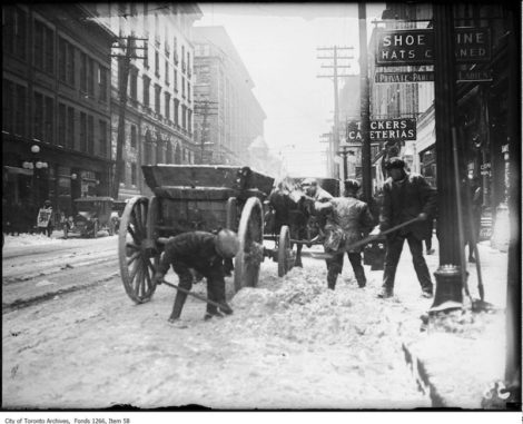 Vintage Photographs of Toronto Snow Storms and Aftermaths