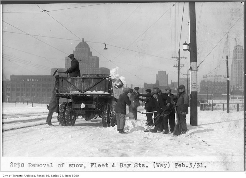 1931 - Removal of snow, Fleet and Bay sts