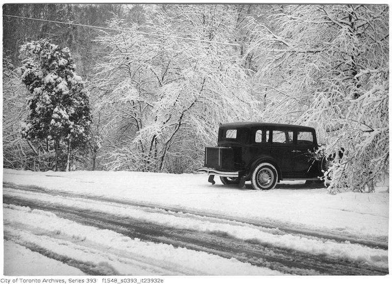 1932 - Nov 16 - High Park - snow scene after storm copy