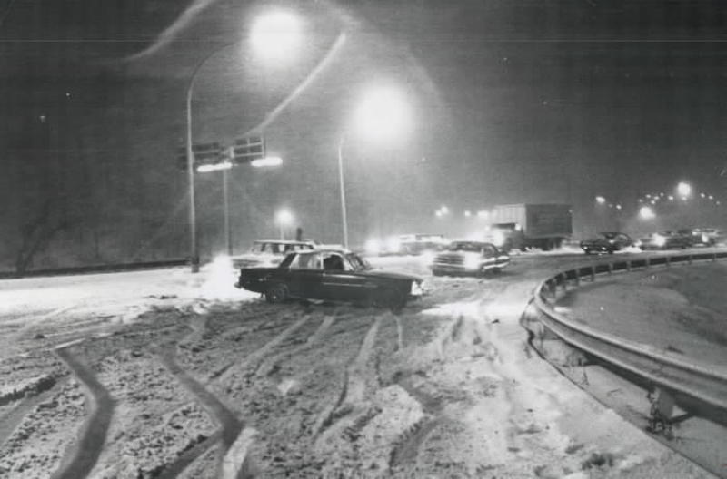 1968 - Bayview Ave. ramp off the Don Valley Parkway leading to Bloor St.