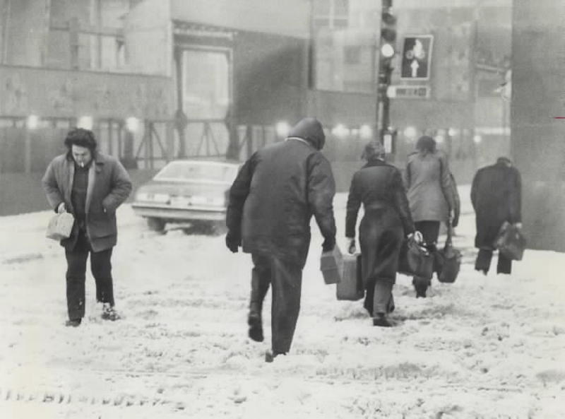 1976 - Toronto was hit by the big storm; above; reader says; but argues that Buffalo's need for snow removal was even greater