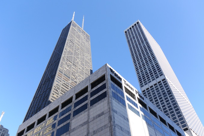 The John Hancock Tower in Chicago