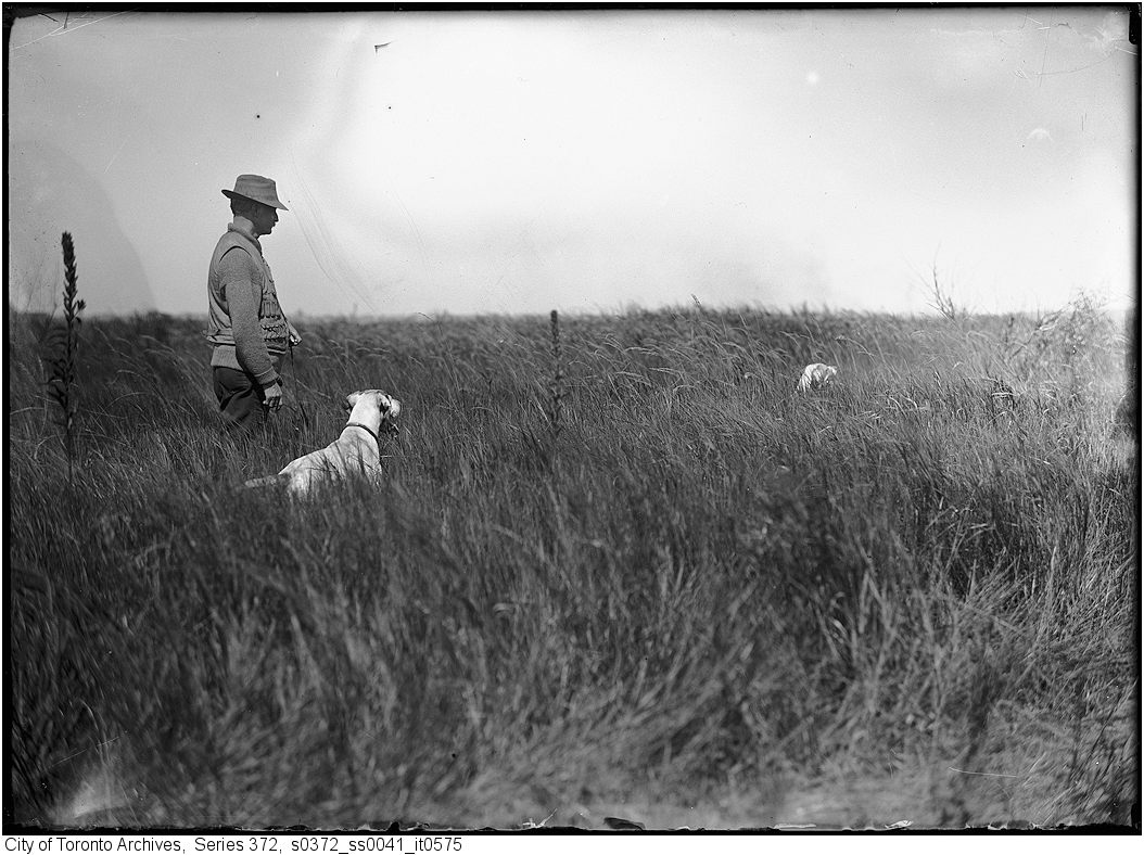 1911 - Mr. Townsend and Sport (dog) Original negative by A.S. Goss