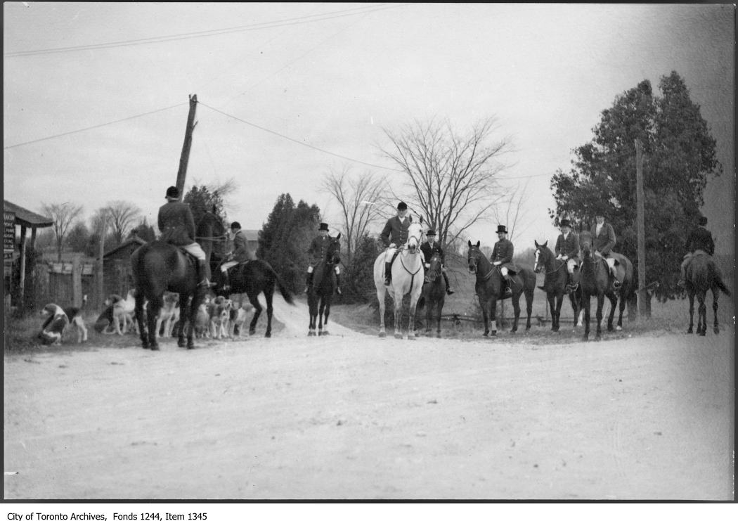 1937? - Aemilius Jarvis (on grey horse) and hunt