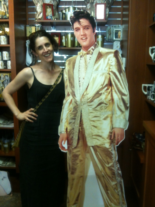 The love of my life Elvis Presley…. this was taken a few years back during my pilgrimage to Graceland - Laurence Lemieux