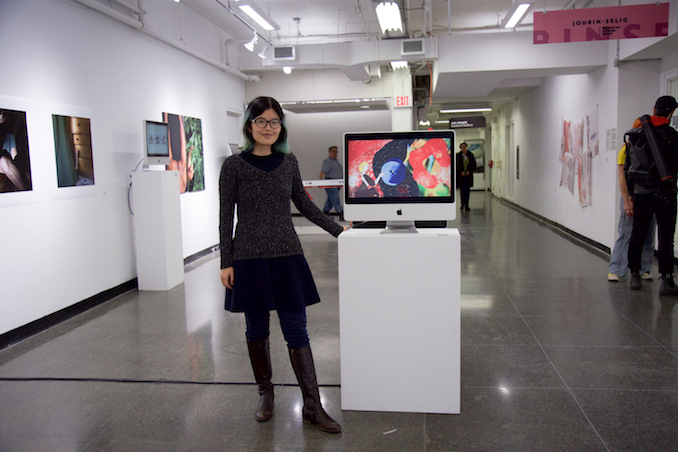 Showing her animation at a group exhibition called 'Gender & Lens