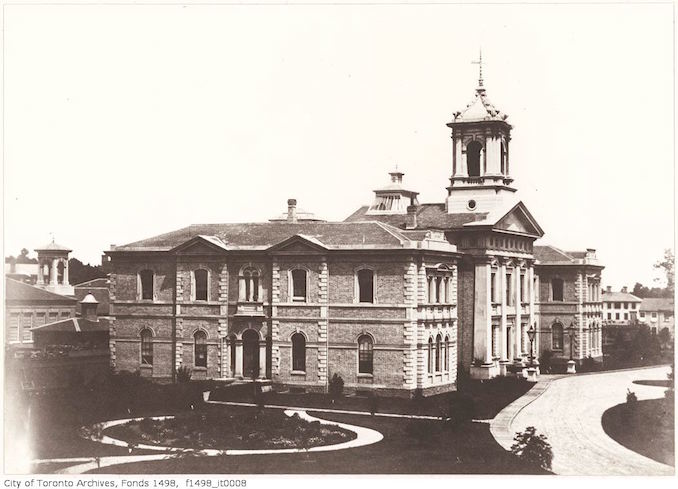 1856 - Normal School building Gould Street, north-side east of Yonge - Vintage Yonge Street