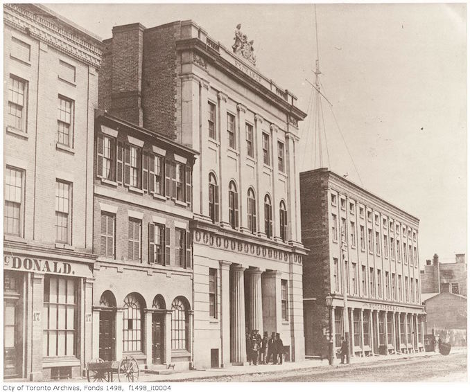 1856 - The Exchange Wellington Street, north-side east of Yonge Street