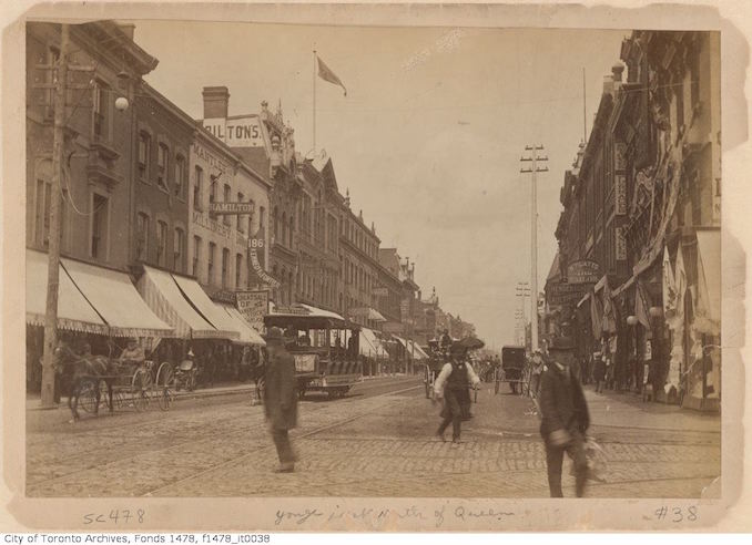 1885 - Yonge Street north of Queen Street - Vintage Yonge Street