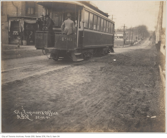 1901 - Yonge Street opposite Belmont Street