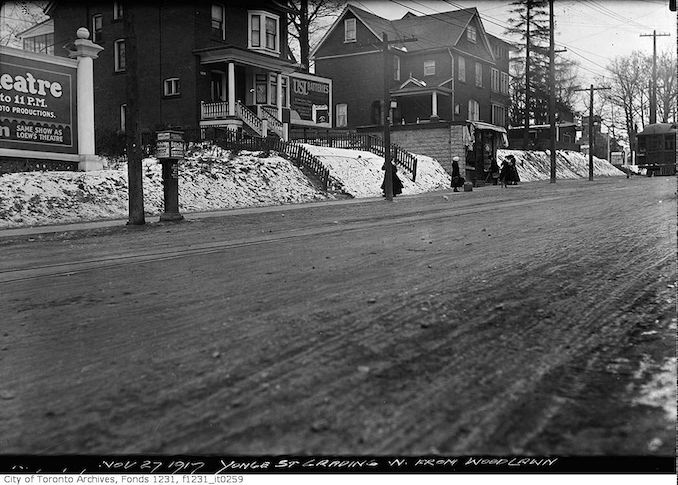 1917 -Yonge Street grading north from Woodlawn Avenue