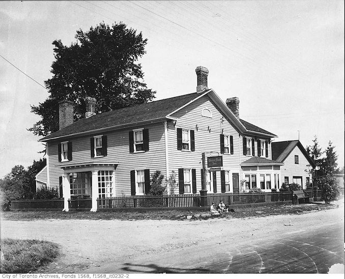 1920 - Green Bush Inn, Yonge Street, Steele's Corners, North York Twp