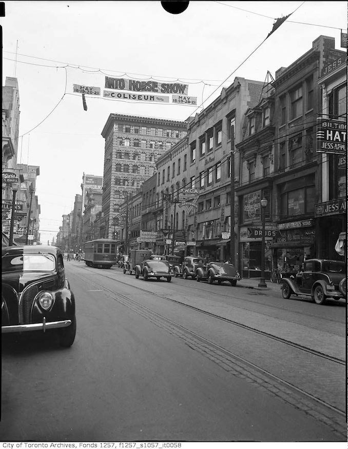 1939 - Yonge Street near Adelaide Street