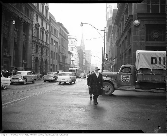 1950 - King Street East near Yonge Street