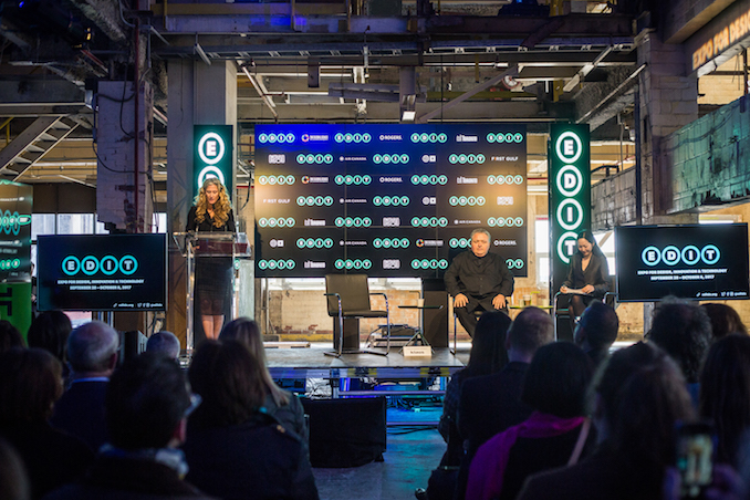 Shauna Levy, Bruce Mau and Julielynn Wong at the Unilever Soap Factory