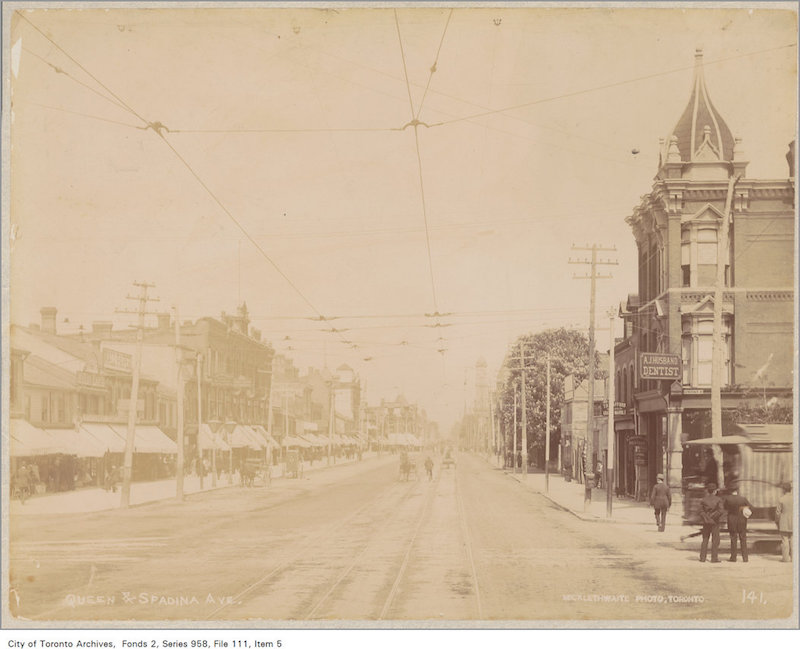 1890? - Queen Street and Spadina Ave - Vintage Queen Street