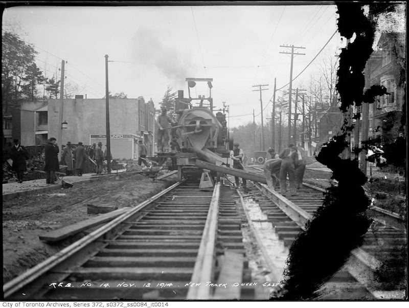 1914 - Nov 13 - New track Queen Street east