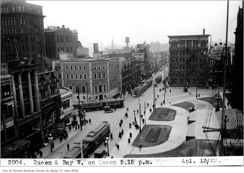 1923 - Queen and Bay, west, on Queen